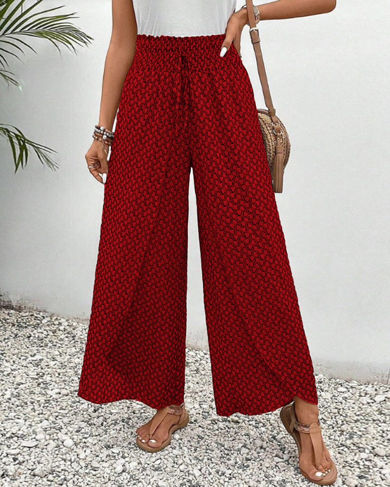 Susane™  Elasticated trousers with wide leg