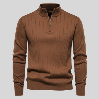 Brock | Classic Zip Neck Sweater