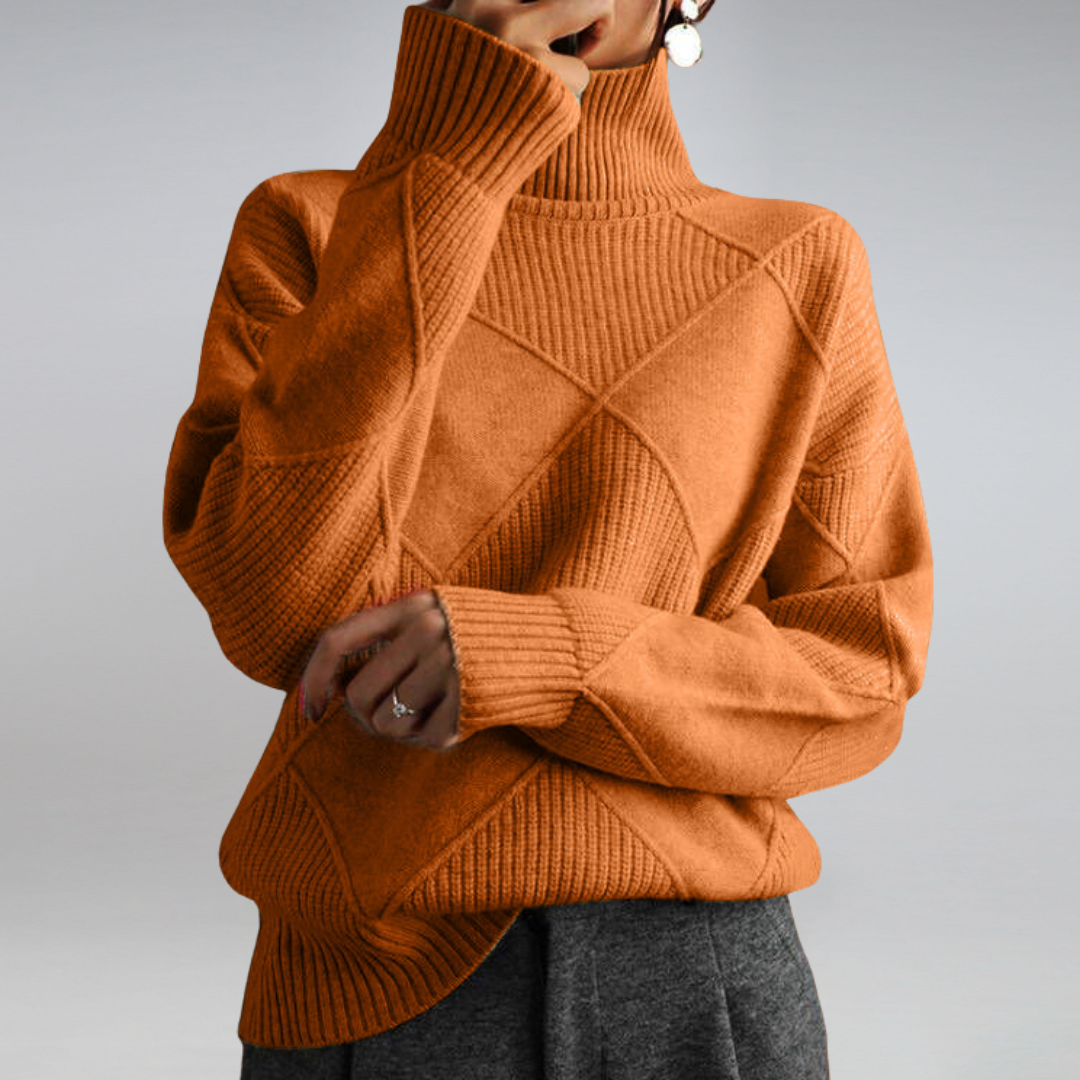 Ava Cashmere Turtleneck Sweater