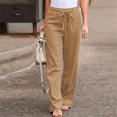 Caros™ Casual Cotton and Linen Long Pants