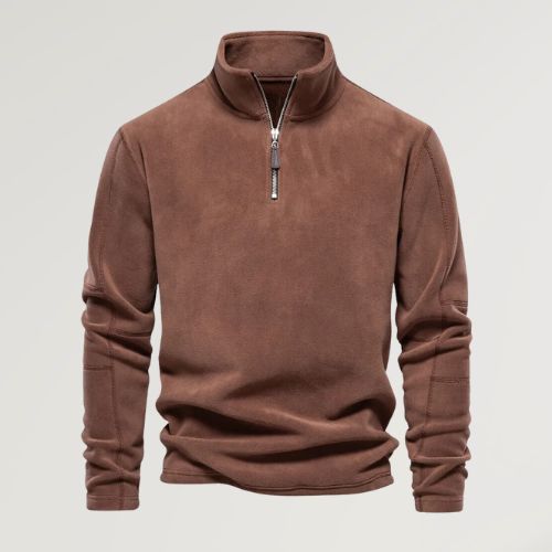 Elias - Fleece sweater with turtleneck