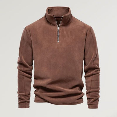 Elias - Fleece sweater with turtleneck