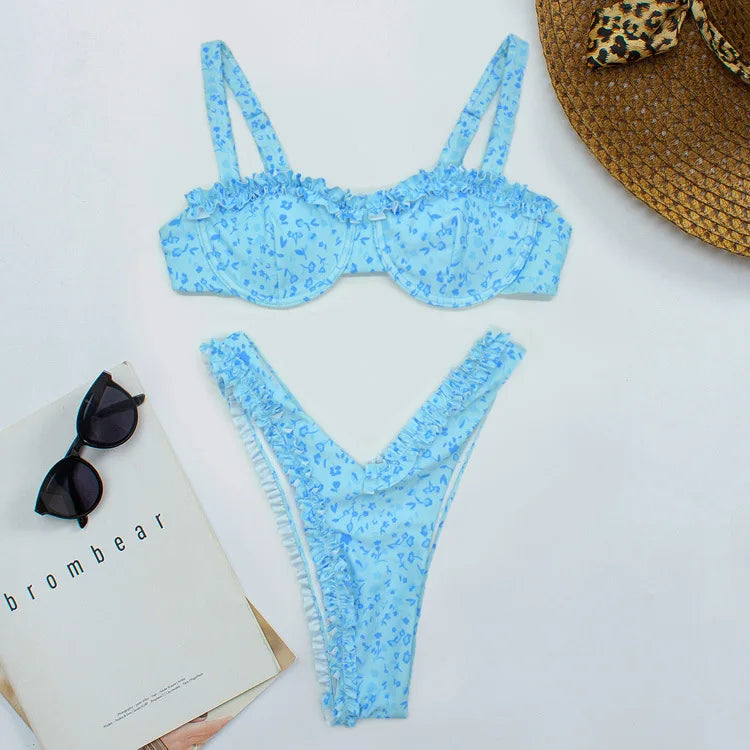 Tiffany - Cute bikini with ruffle details