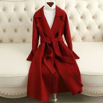 Abbey - Double-sided Wool Coat For Women