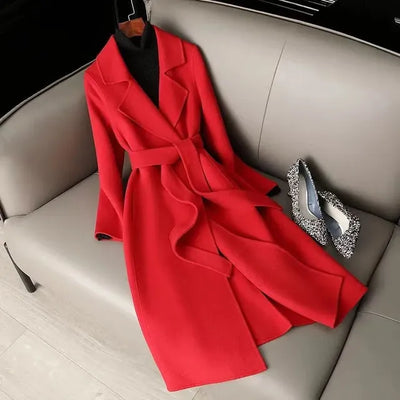 Abbey - Double-sided Wool Coat For Women