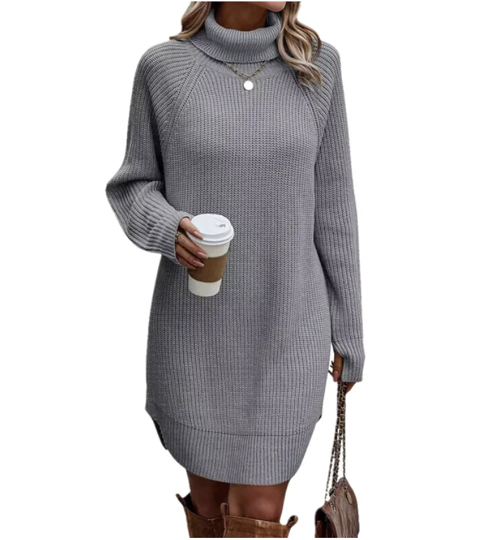 Marlene | Elegant knitted col dress