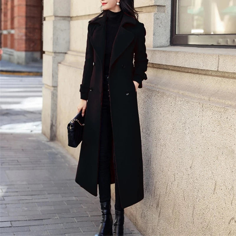 Kylie - Woolen Winter Coat for Women