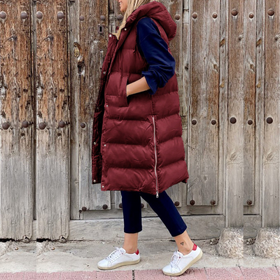 Dana™ - Long modern jacket with hood