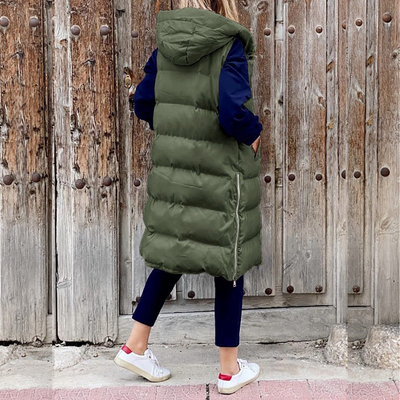 Dana™ - Long modern jacket with hood