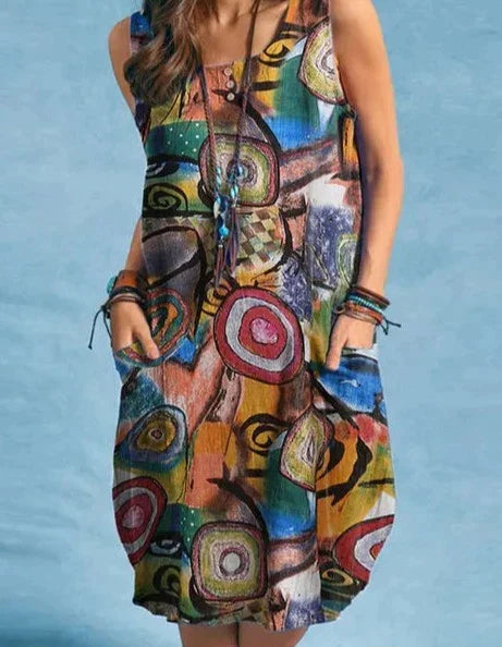 Miressa | Bohemian Printed Dress