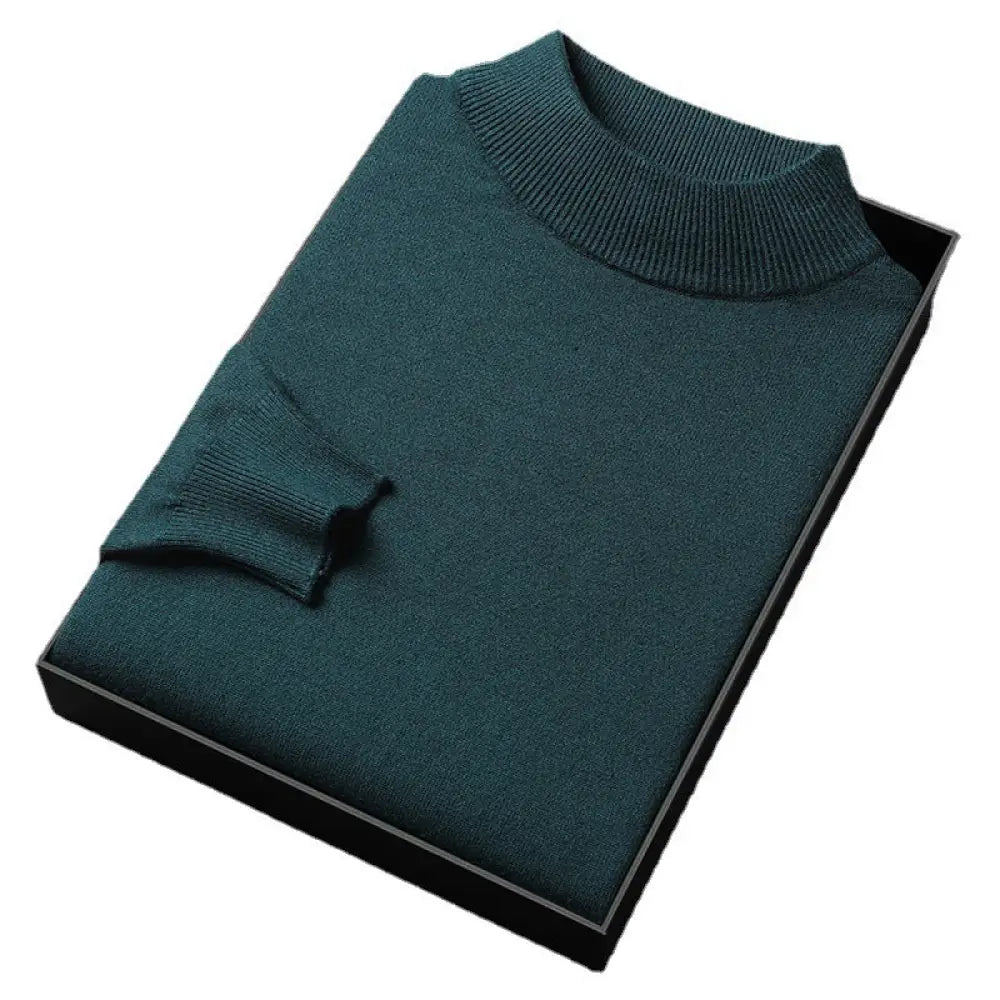 Mike | Knitted Sweater With Half High Neck