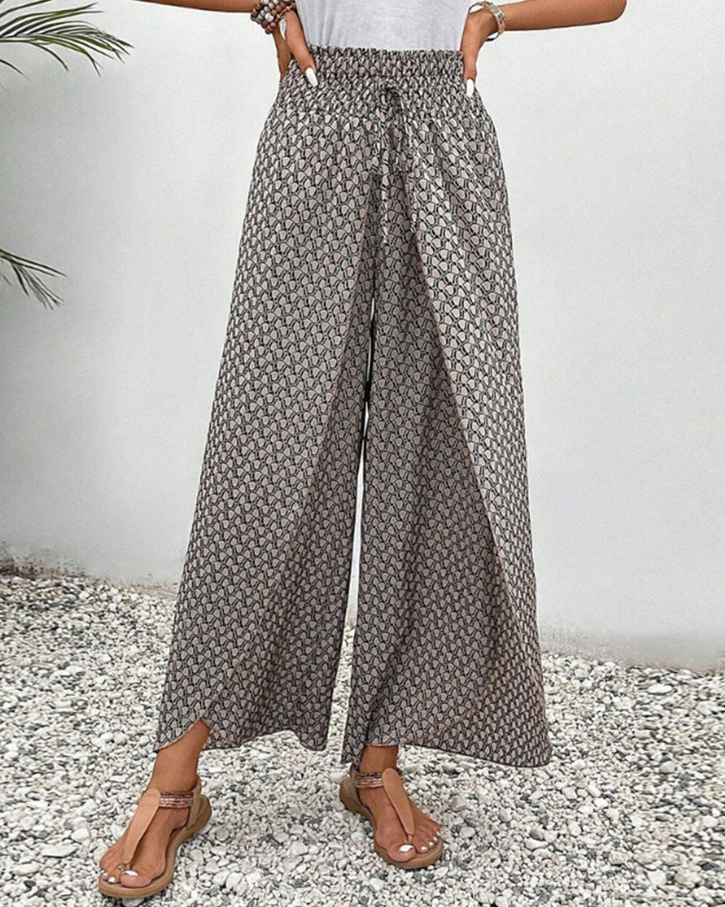 Susane™  Elasticated trousers with wide leg