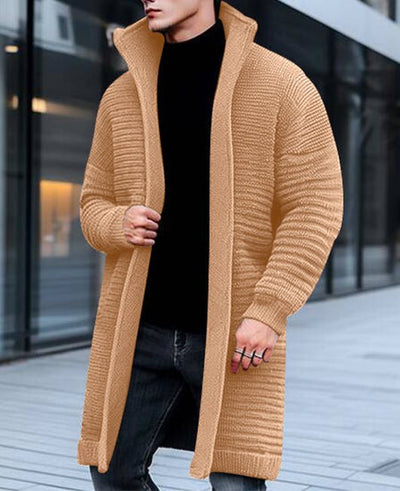 Liam | Men's long knit cardigan